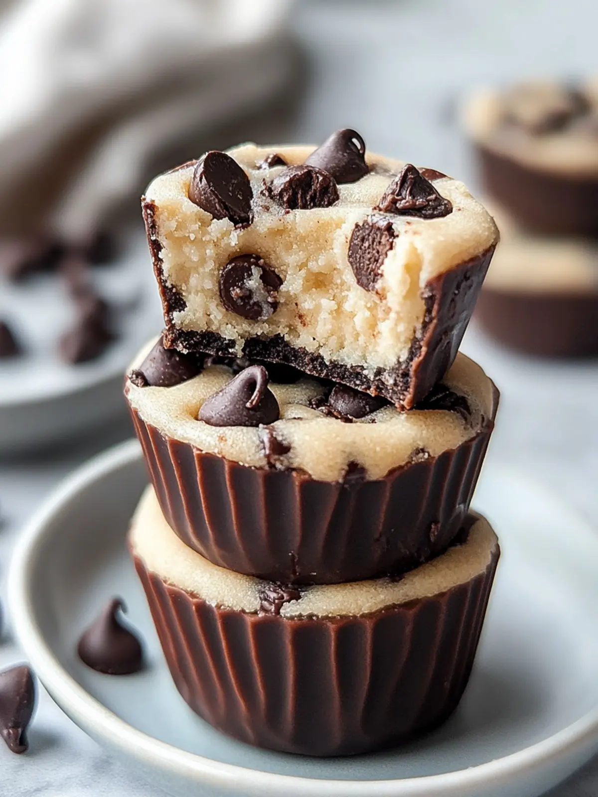 Irresistible Chocolate Chip Cookie Dough Cups You ll Love 4 Chocolate Chip Cookie Dough Cups