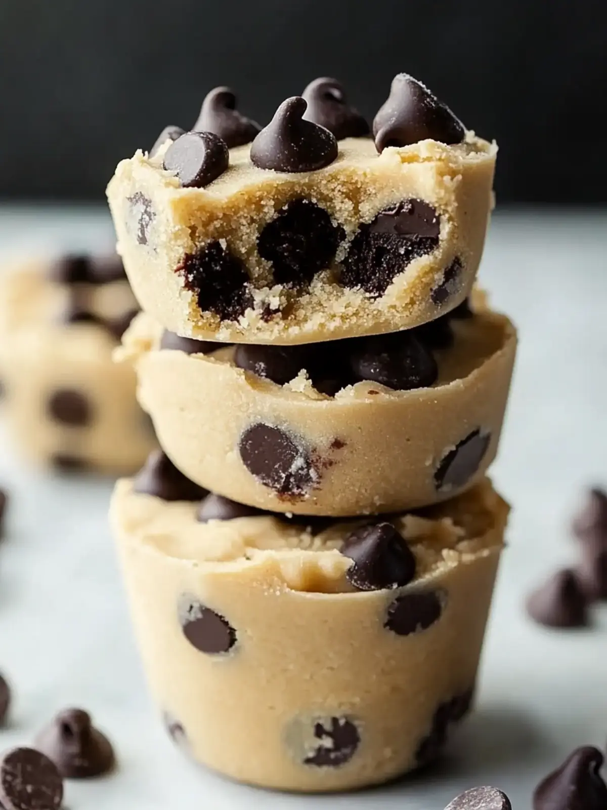 Decadent Chocolate Chip Cookie Dough Cups You ll Love 3 Chocolate Chip Cookie Dough