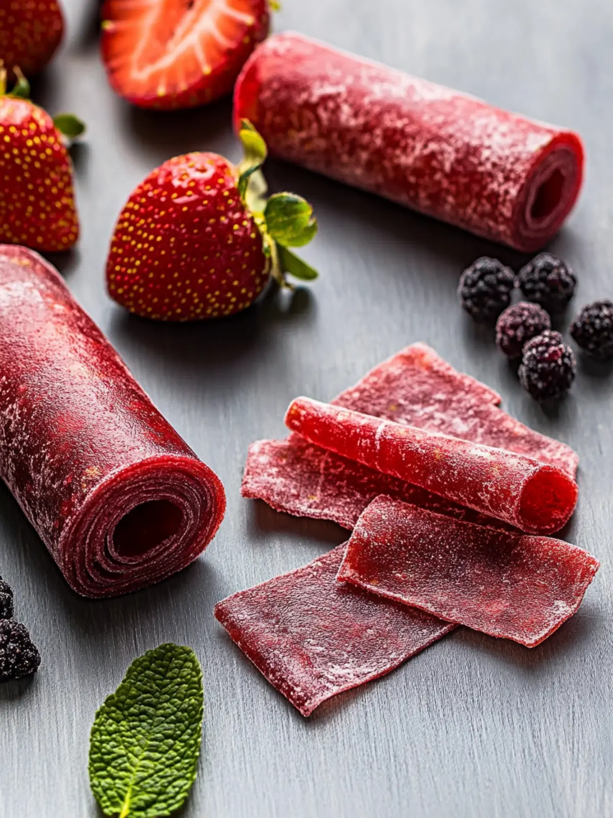 Homemade Strawberry Fruit Roll-Ups: 3 Ingredients, No Dehydrator 3 Homemade Strawberry Fruit Roll Up