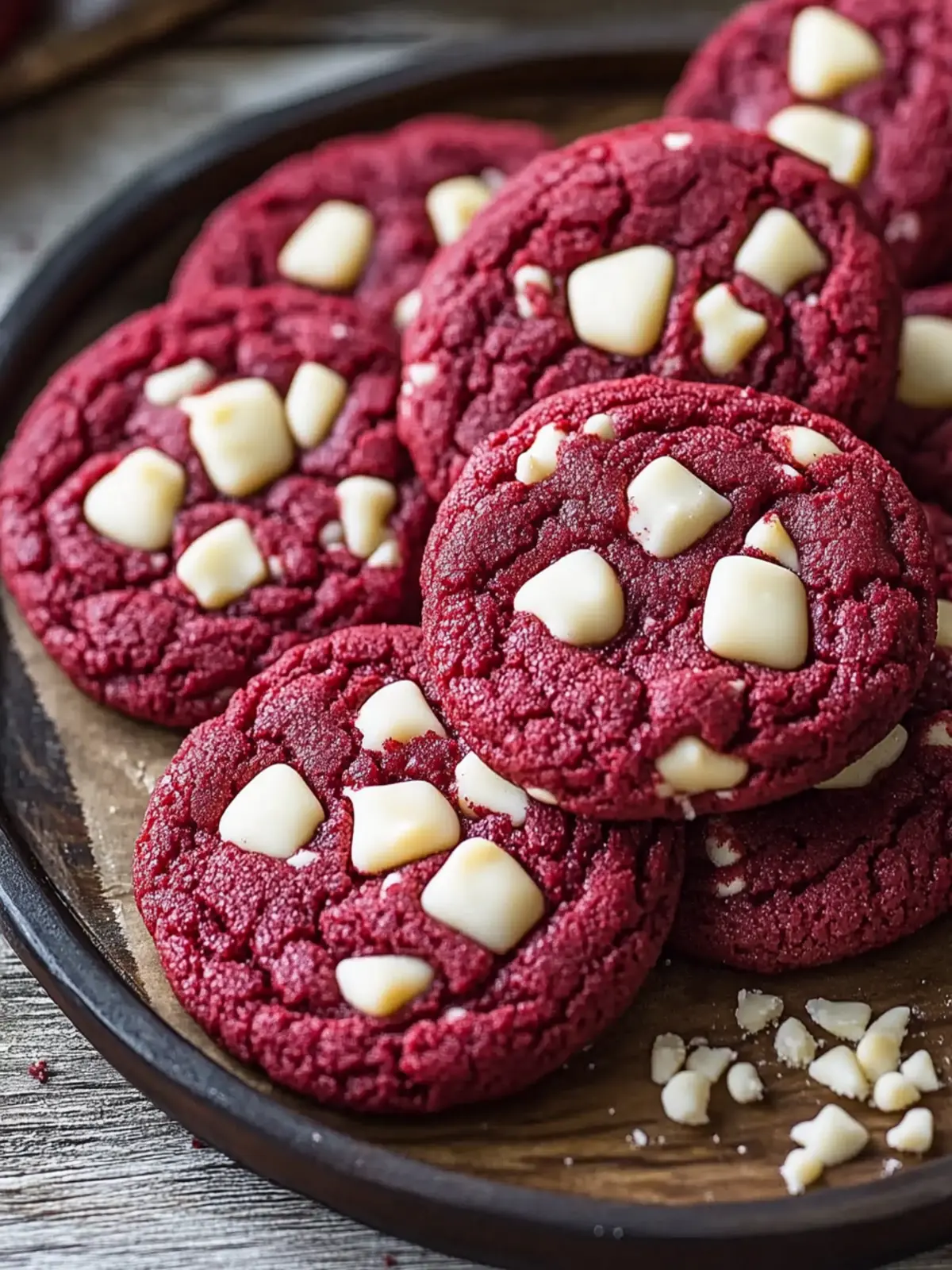 Chewy Red Velvet Cookies with Melty White Chocolate Bliss Recipe 2 Chewy Red Velvet Cookies with Melty White Chocolate Bliss