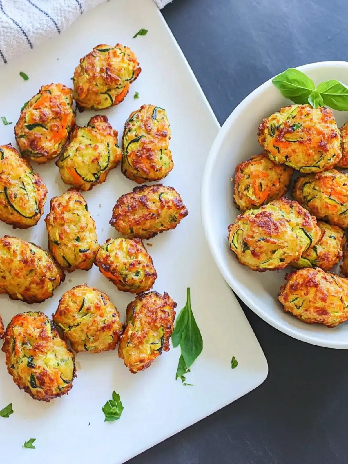 Crispy Easy Oven-Baked Zucchini Carrot Tots Recipe for Kids 3 Easy Oven-Baked Zucchini Carrot Tots Recipe
