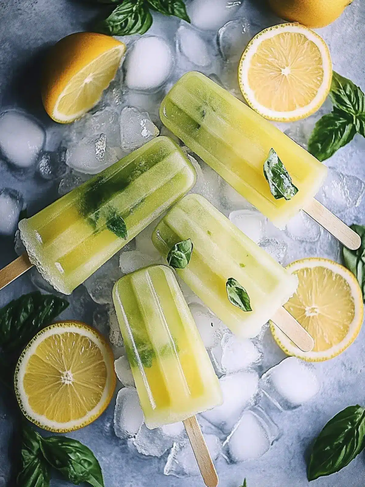 Citrus Basil Mojito Pops - Your Perfect Summer Refreshment 4 Citrus Basil Mojito Pops