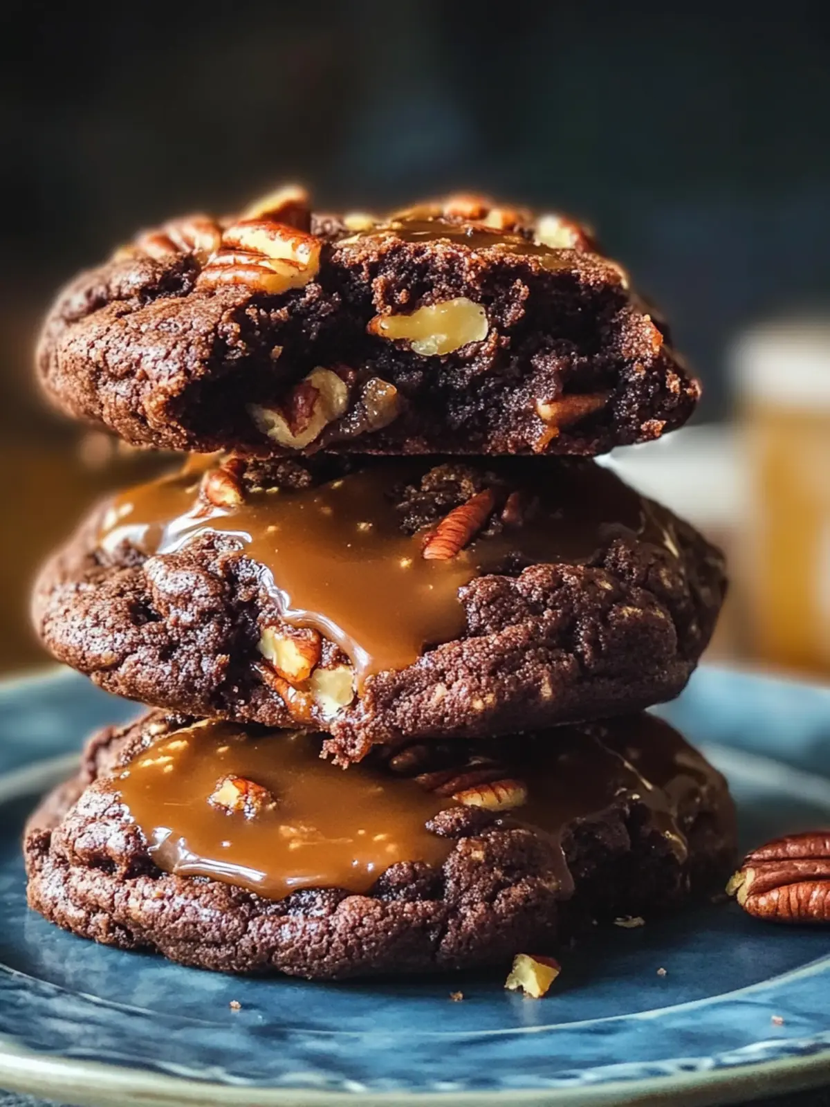 Caramel Pecan Brownie Cookies for a Chewy Sweet Escape 3 Caramel Pecan Brownie Cookies