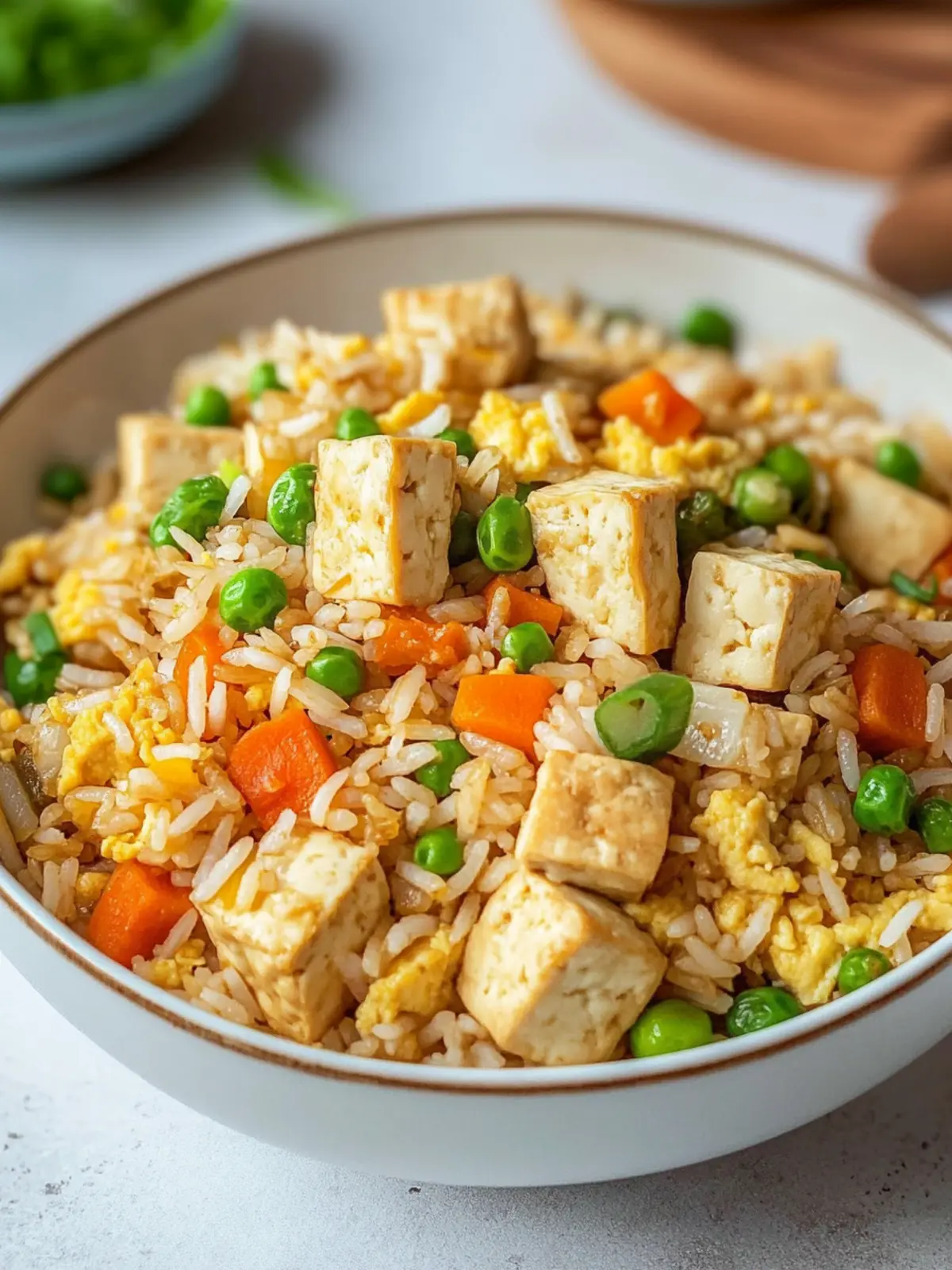 Easy & Healthy Tofu Egg Fried Rice Recipe for Busy Nights 2 Easy & Healthy Tofu Egg Fried Rice Recipe