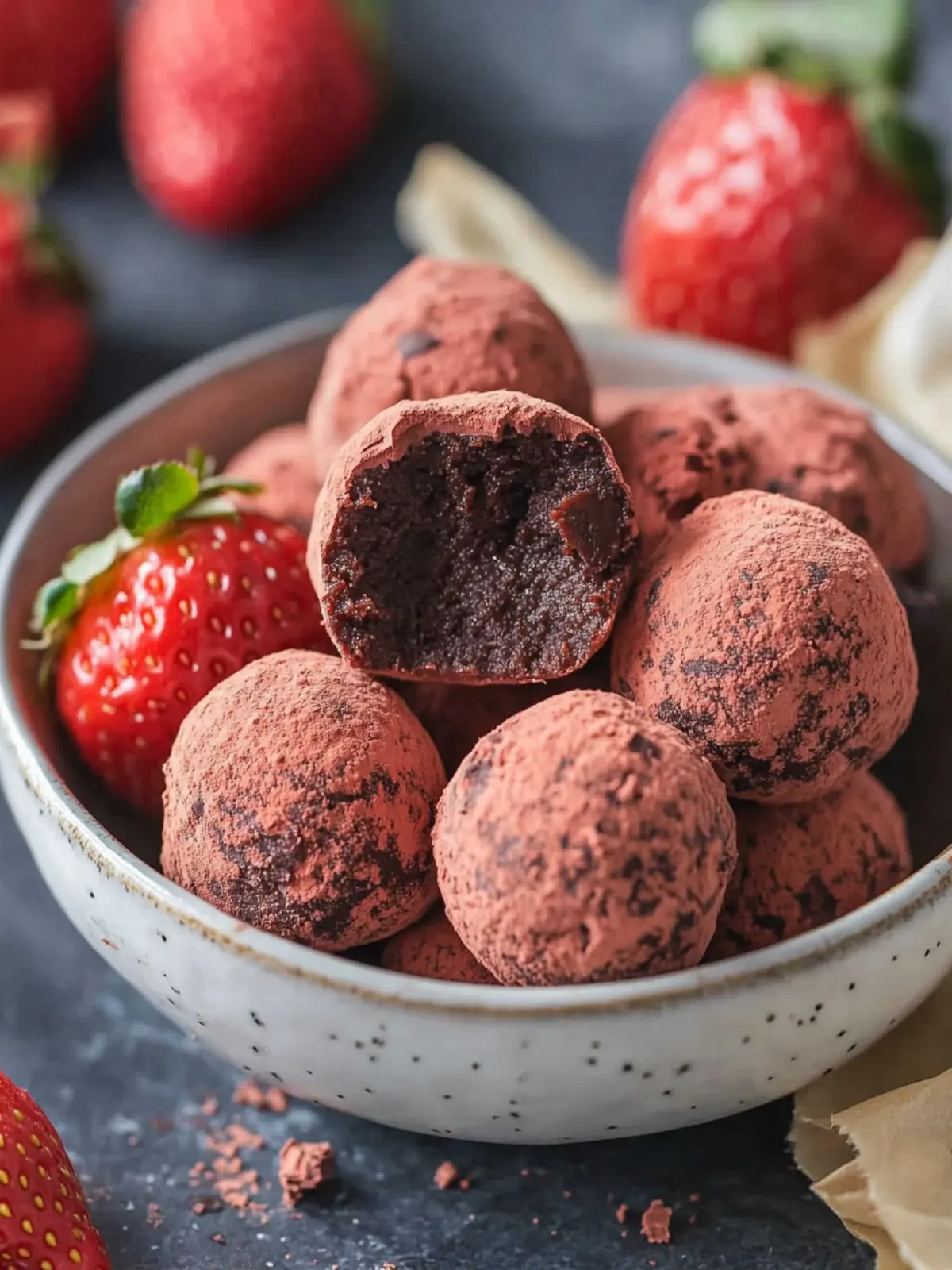 Dairy-Free Strawberry Chocolate Truffles You'll Love Making 4 Strawberry Chocolate Truffles
