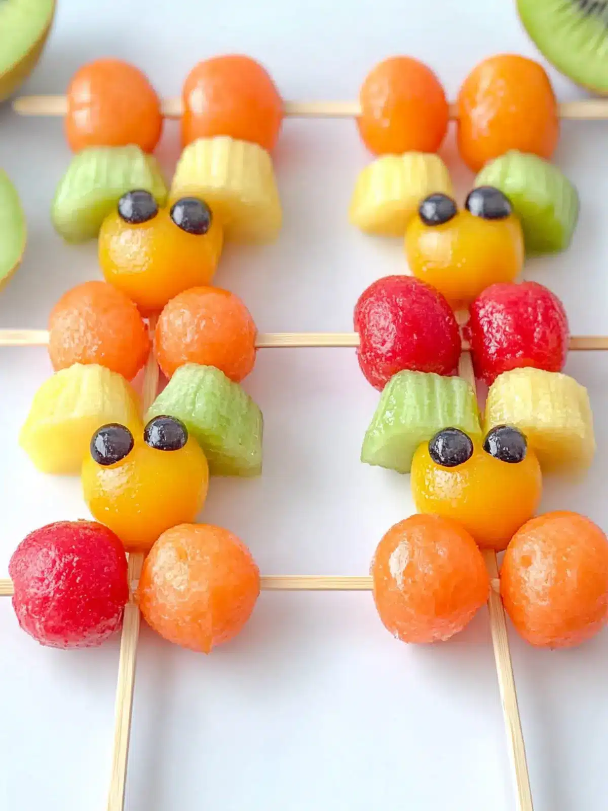 Caterpillar Fruit Kabobs: Fun, Healthy Snacks Kids Love 4 Caterpillar Fruit Kabobs