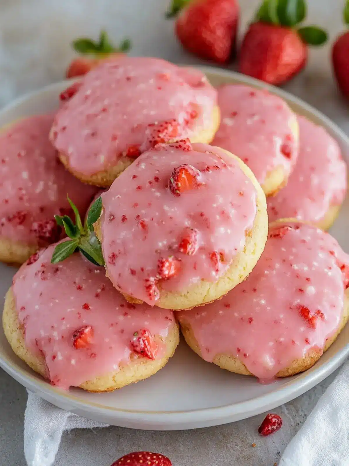 Delicious Strawberry Cookies Recipe with Strawberry Glaze Bliss 3 Strawberry Cookies Recipe with Strawberry Glaze