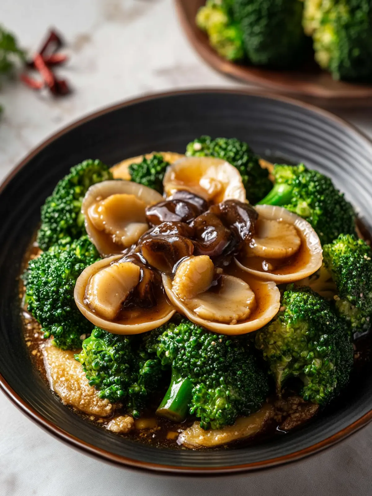 Braised Abalone and Broccoli in Oyster Sauce You'll Love 3 Braised Abalone and Broccoli in Oyster Sauce
