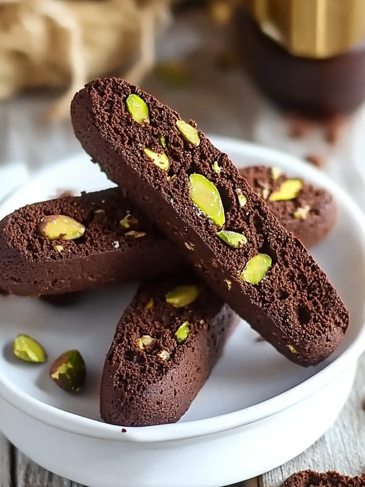 Chocolate Pistachio Biscotti: Deliciously Chewy & Irresistible 4 Chocolate Pistachio Biscotti