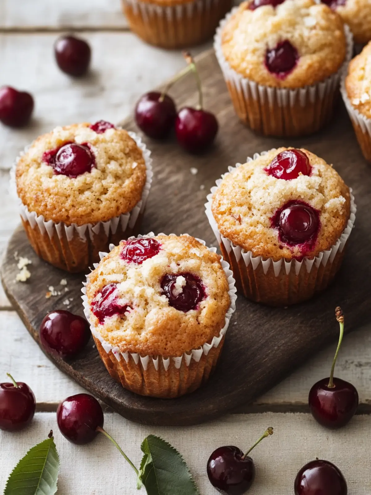 Juicy Cherry Muffins Bakery-Style Delight at Home 3 Cherry Muffins