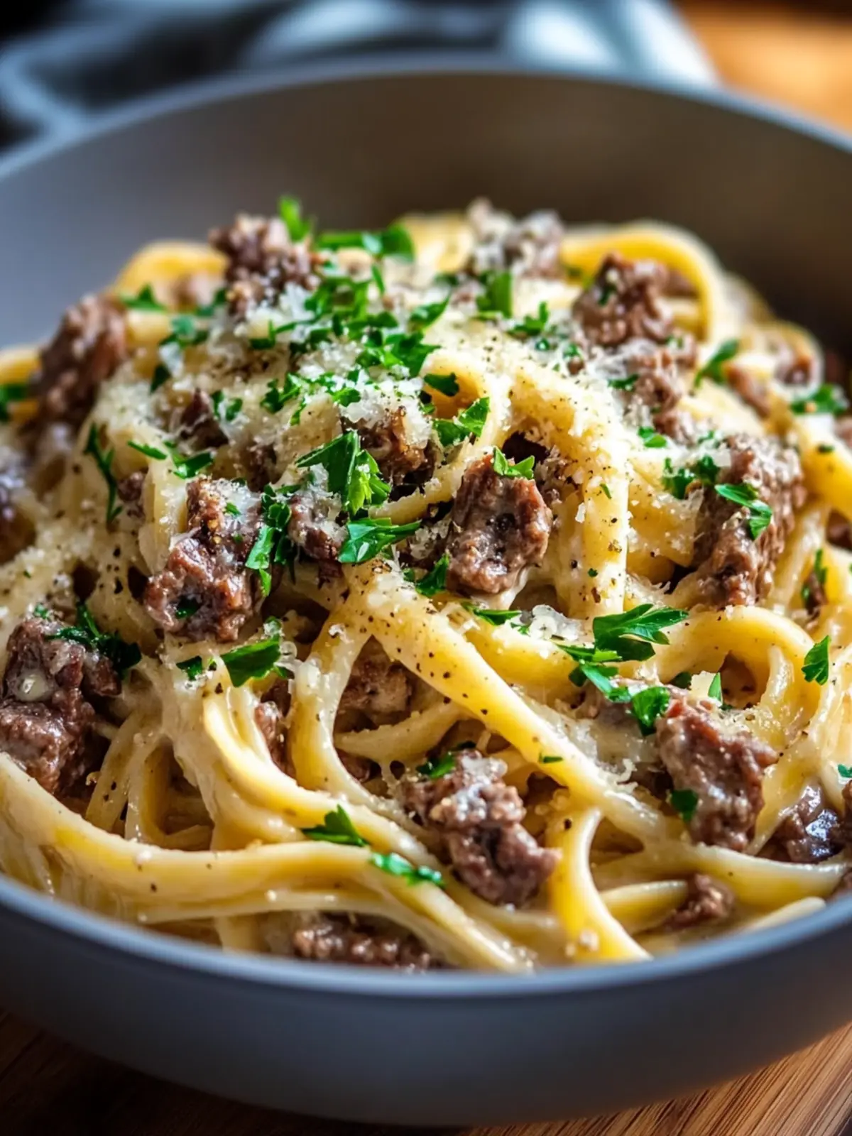 Creamy One Pot Beef Pasta with Garlic Butter for Busy Nights 2 Creamy One Pot Beef Pasta with Garlic Butter