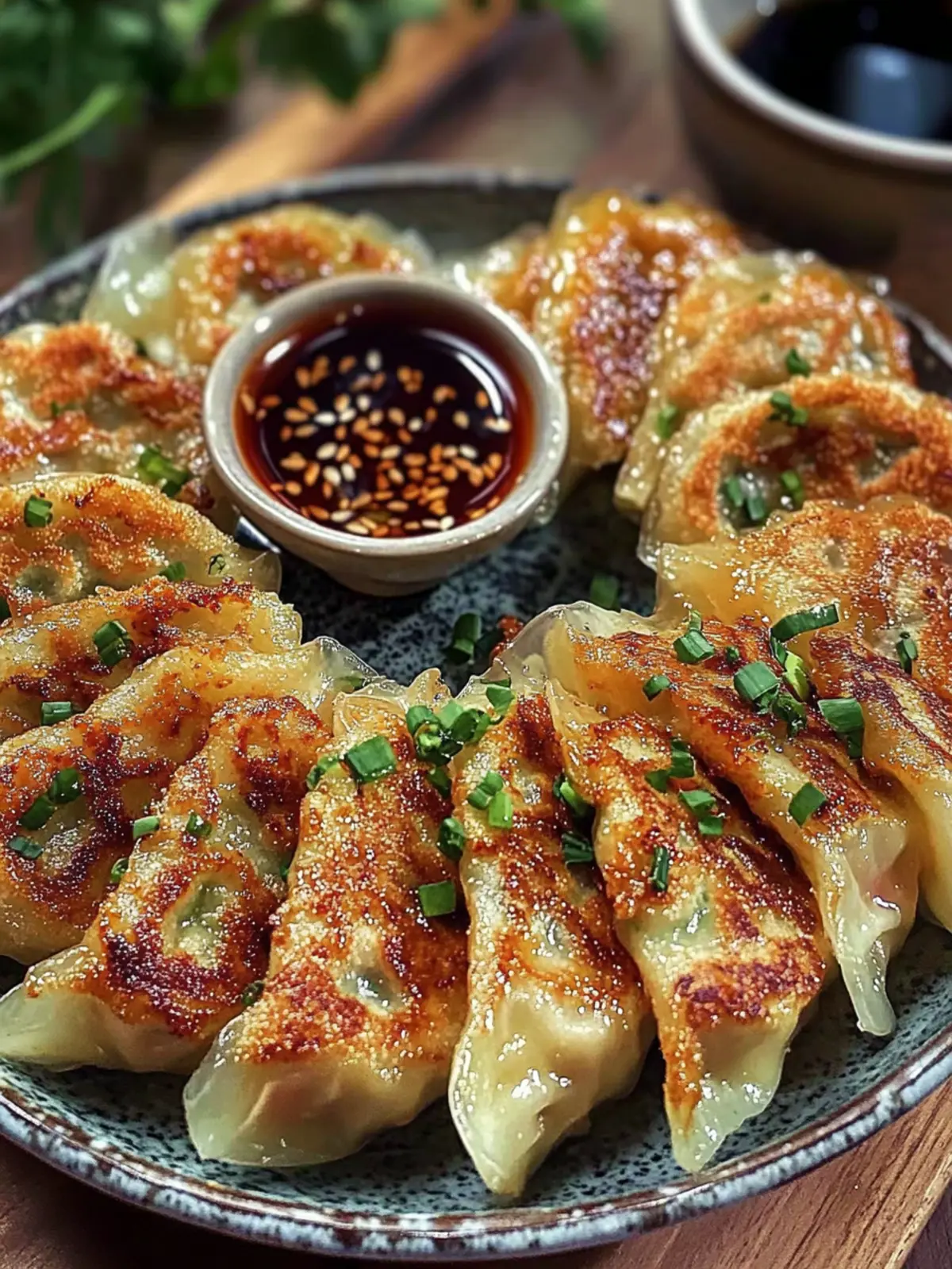 Smashed Gyozas with Pork and Shrimp - A Crunchy Delight! 3 Smashed Gyozas With Pork Shrimp