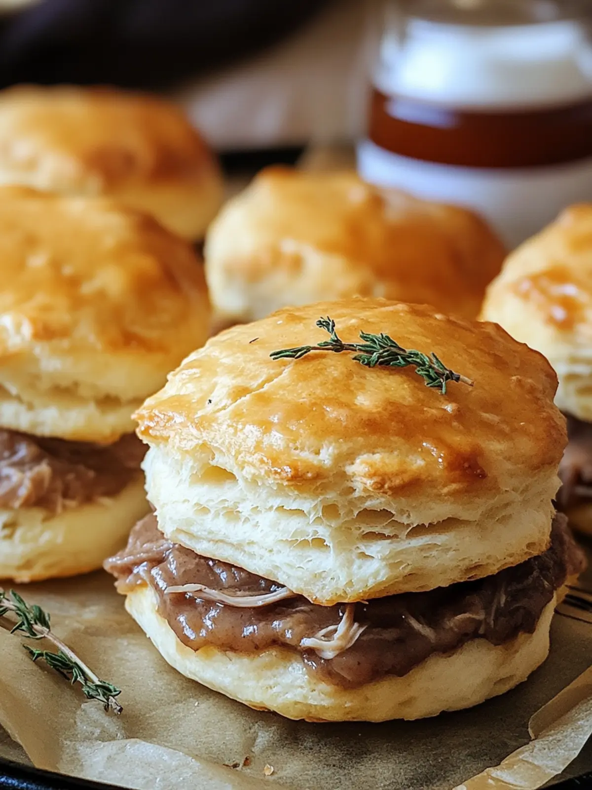 Heavenly French Dip Biscuits: Quick Cheesy Comfort Treats 4 French Dip Biscuits
