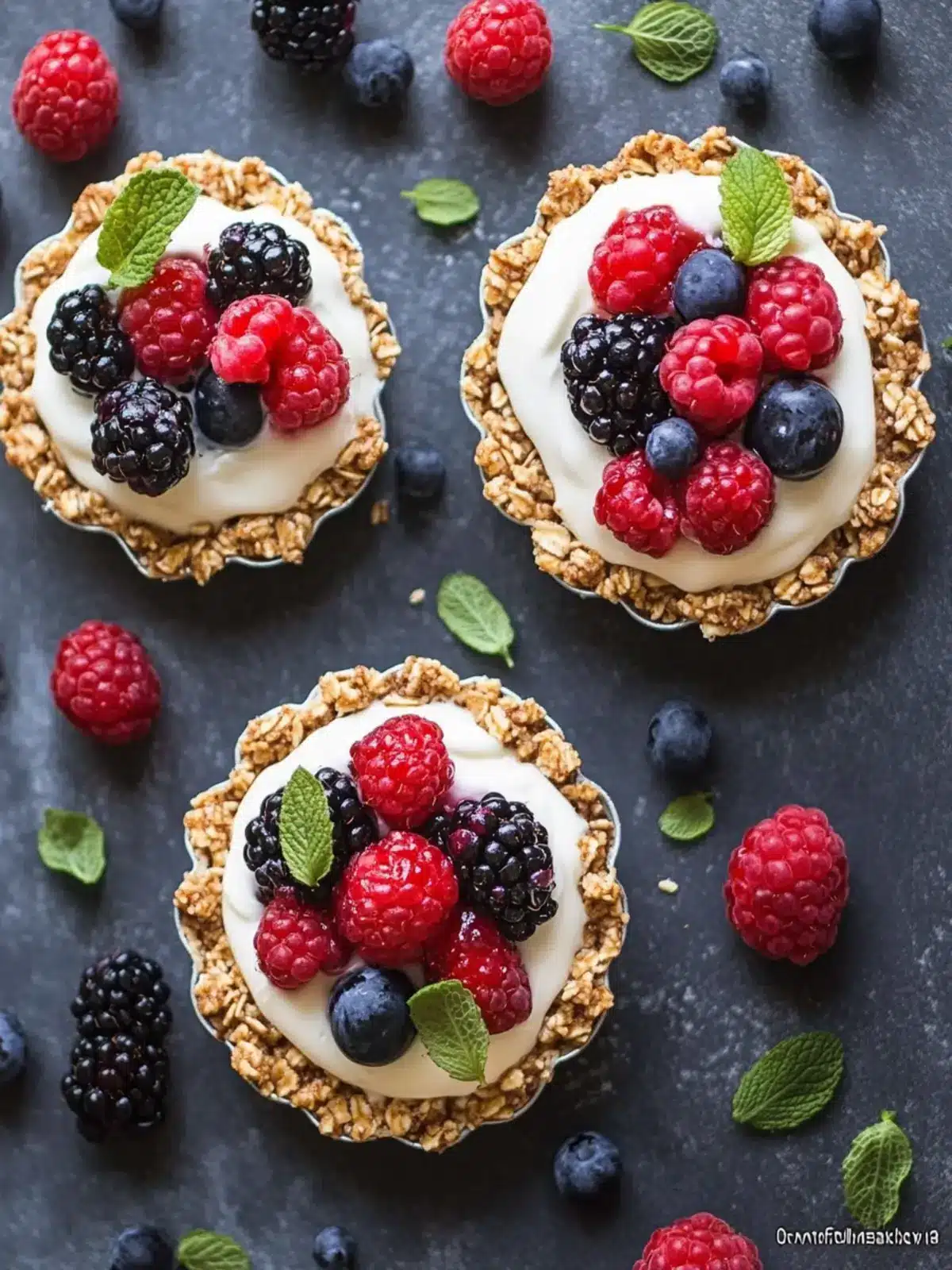 Berry and Mascarpone Granola Tarts: Quick & Irresistible Treat 3 Berry and Mascarpone Granola Tarts