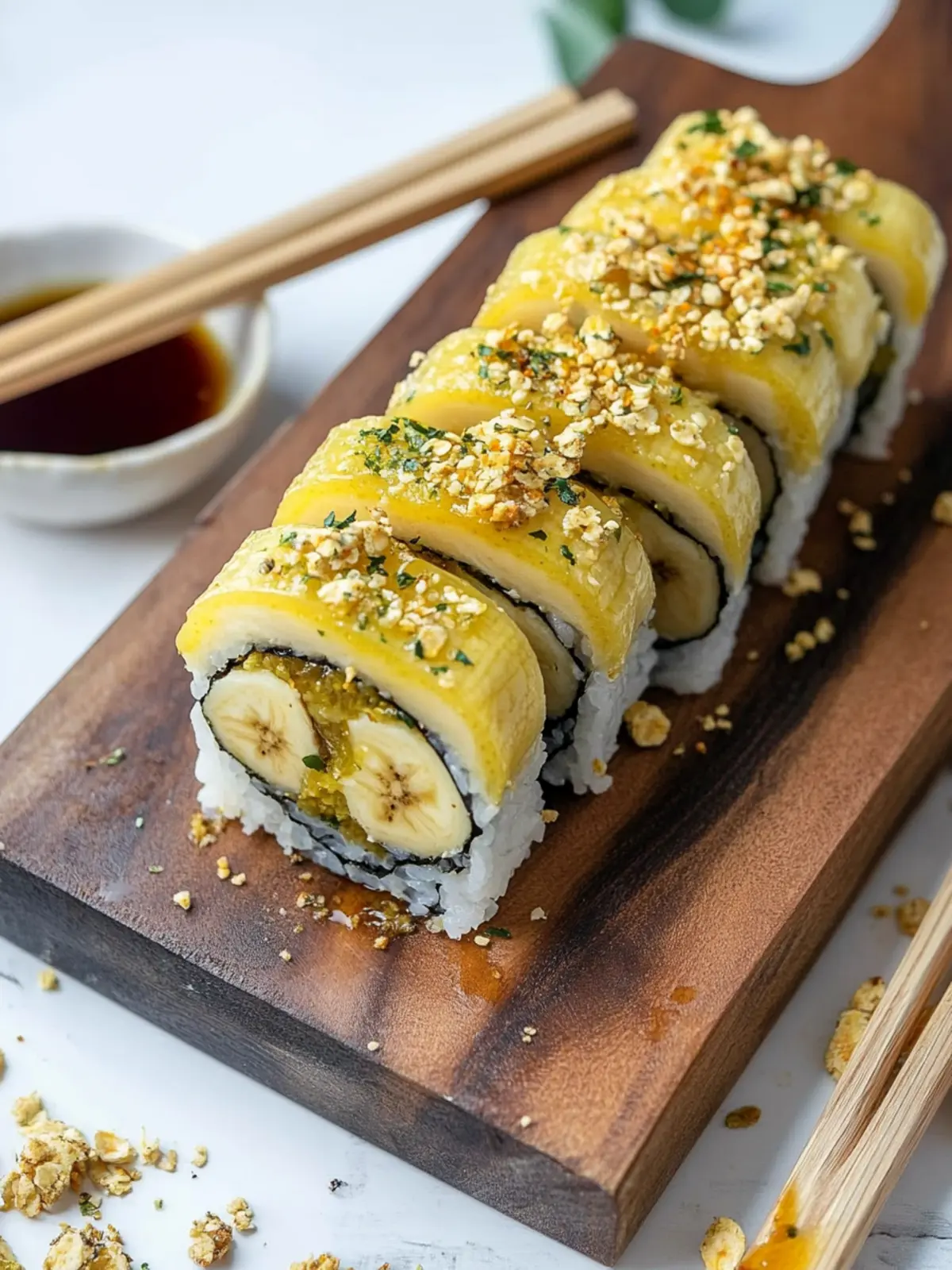Delicious Banana Sushi: 3-Ingredient Vegan Snack Bliss 2 Banana Sushi