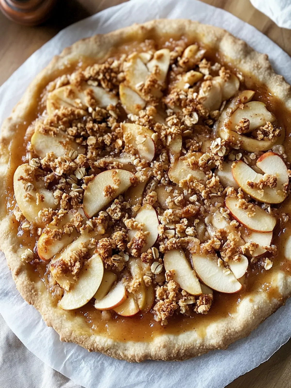 Delicious Apple Crisp Pizza: Easy Family Dessert Delight 4 Apple Crisp Pizza