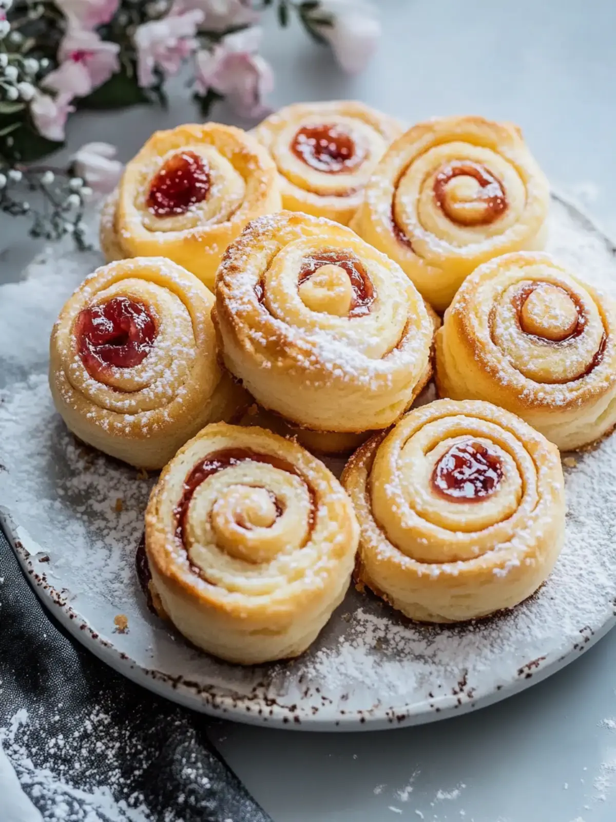 Delicious Jam Filled Cookie Rolls: Egg-Free and Easy to Bake 3 Jam Filled Cookie Rolls