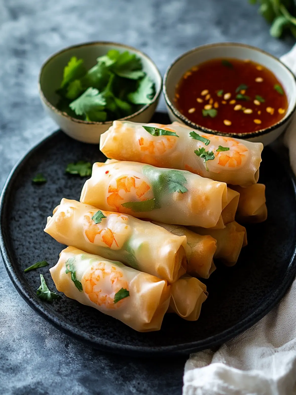 Crispy Chinese Shrimp Spring Rolls: A Fresh, Healthy Snack 3 Chinese Shrimp Spring Rolls