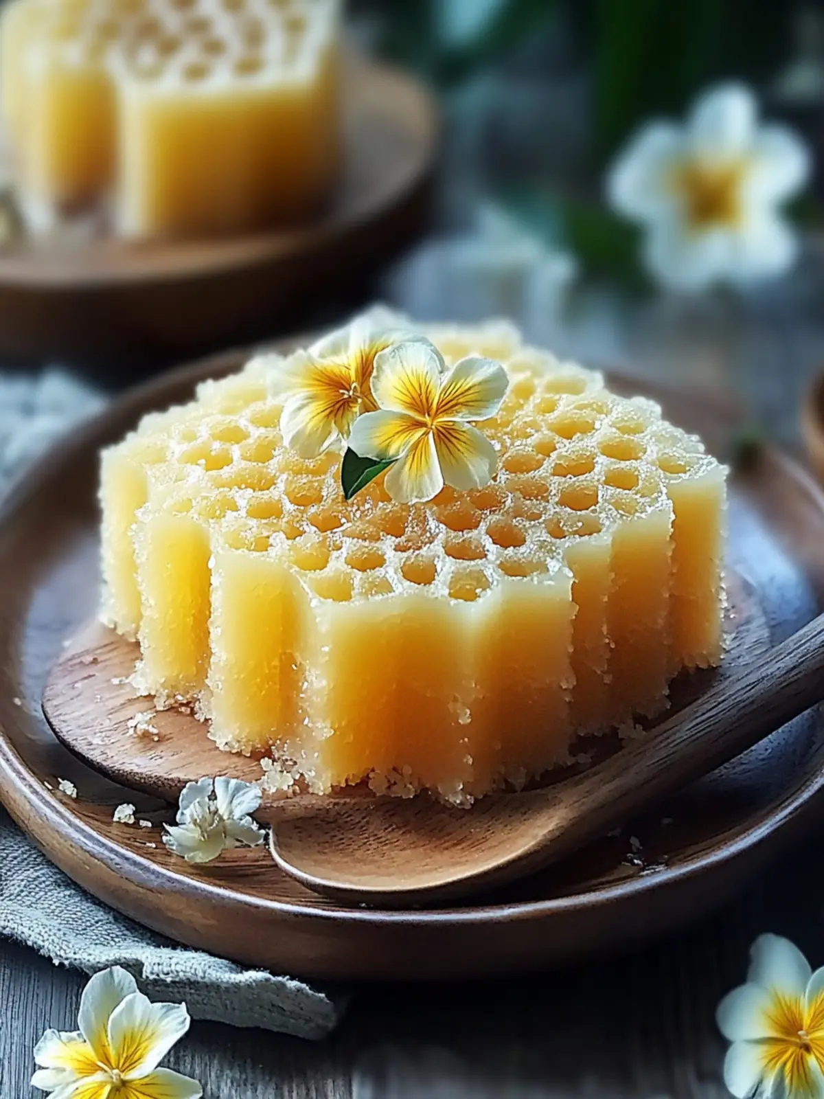 Deliciously Light Steamed Vietnamese Honeycomb Cake Recipe 2 Steamed Vietnamese Honeycomb Cake