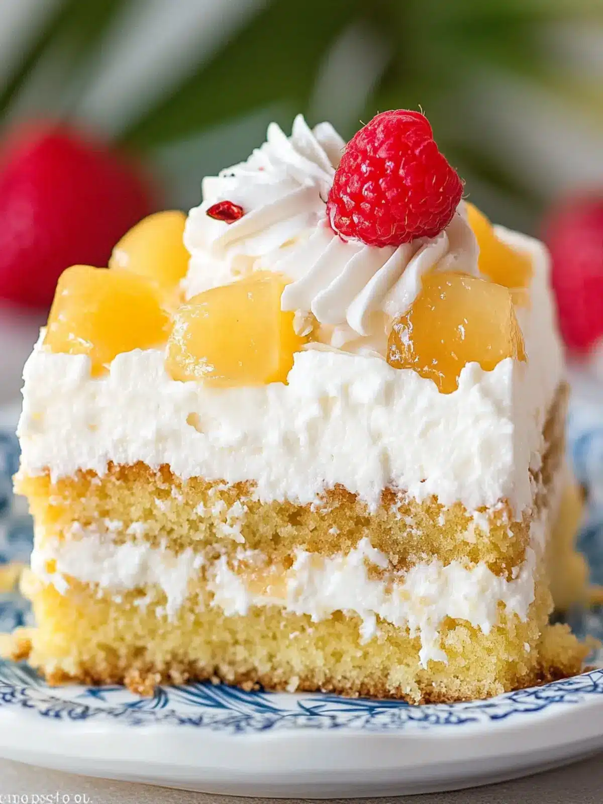 Tropical Piña Colada Poke Cake for Effortless Summer Joy 2 Piña Colada Poke Cake