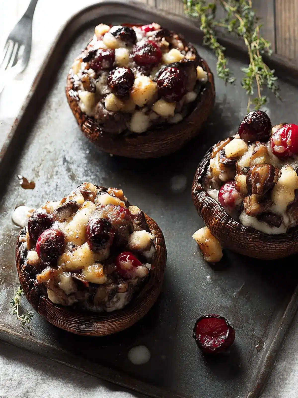 Cherry & Fontina Stuffed Portobellos for Irresistible Flavor 4 Cherry & Fontina Stuffed Portobellos