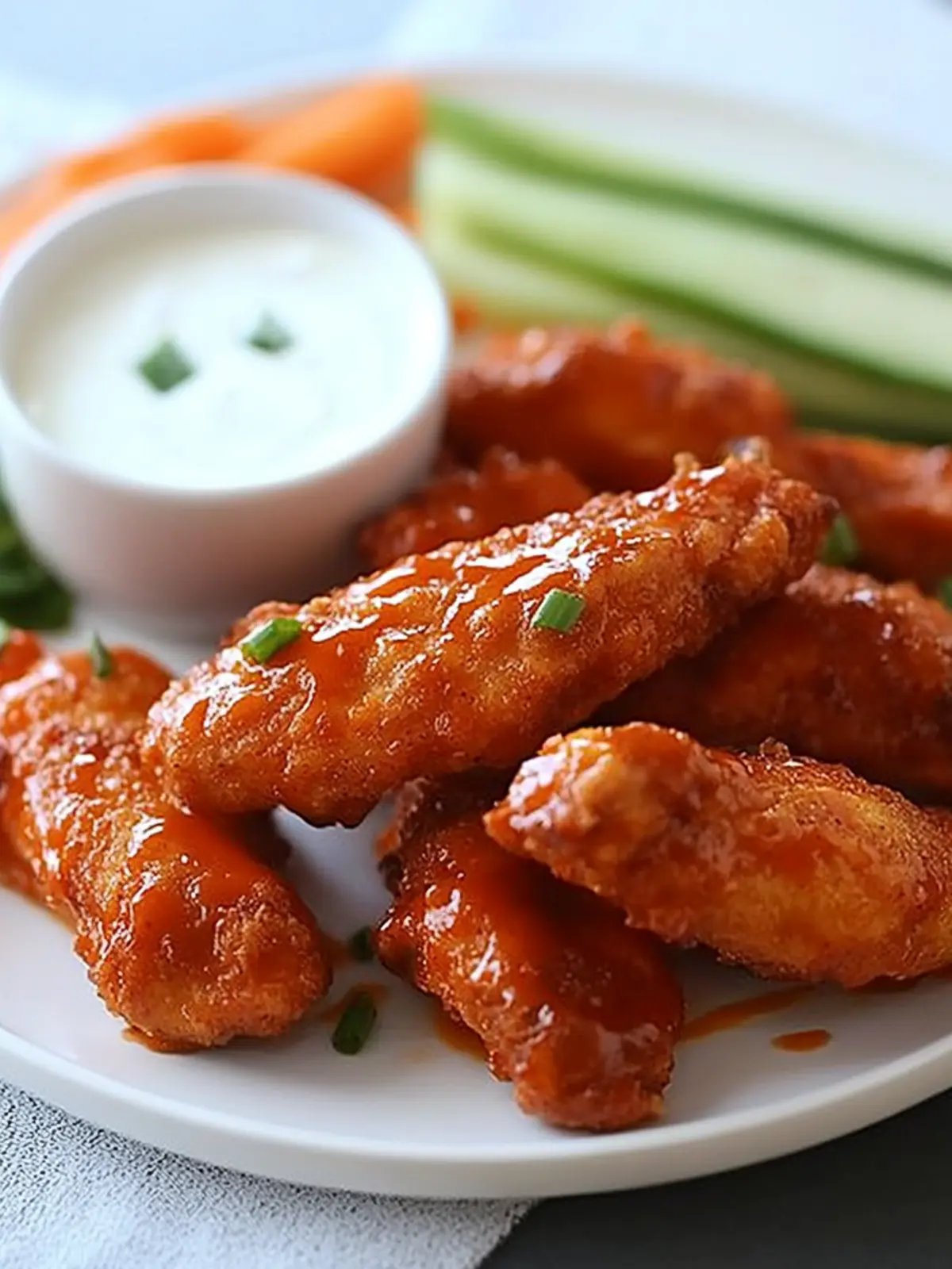 Delicious Skinny Buffalo Chicken Strips Ready in 30 Minutes 4 Skinny Buffalo Chicken Strips