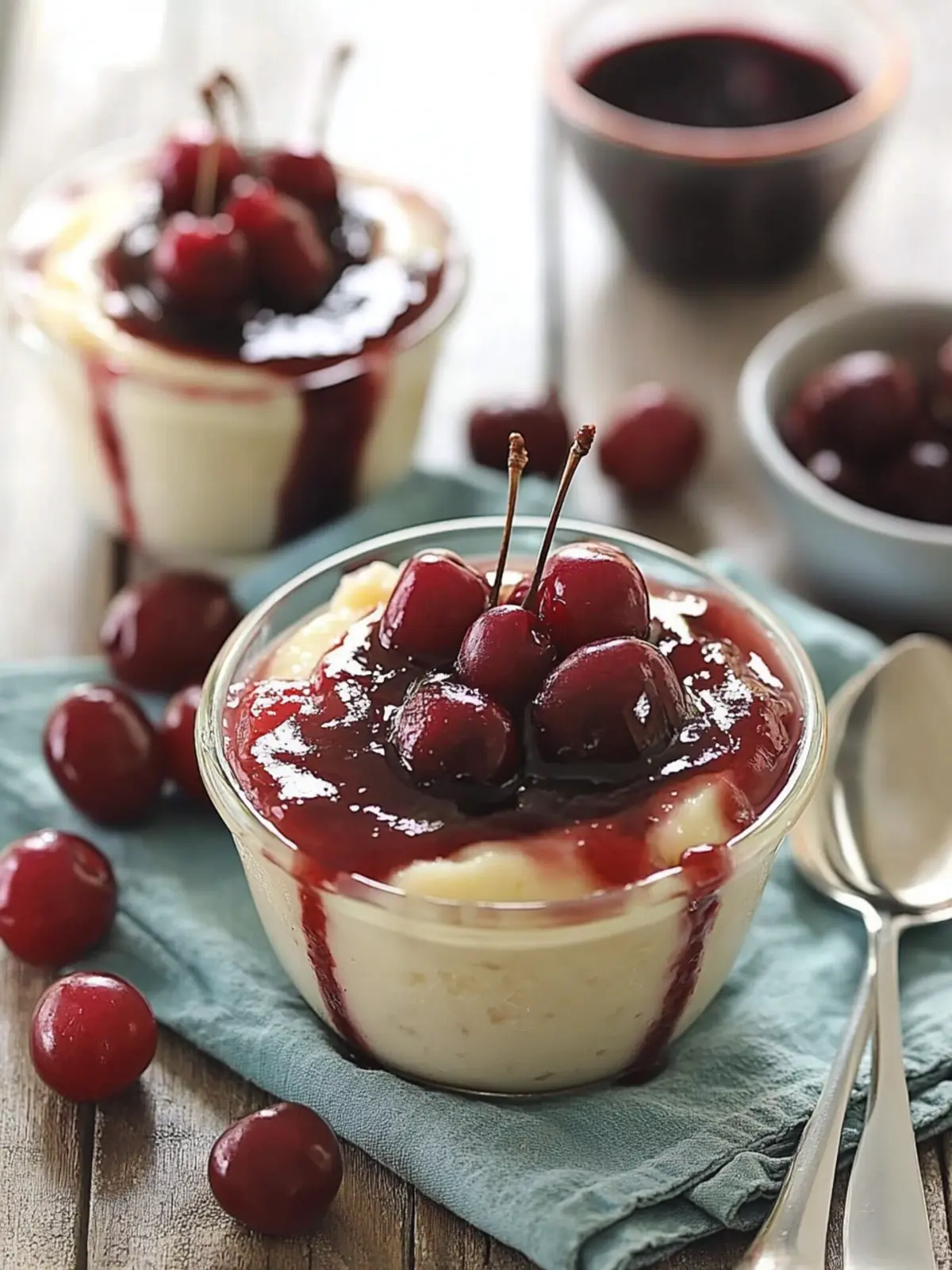 Delicious Cherry Custard: Light & Creamy Dessert Delight 3 Cherry Custard