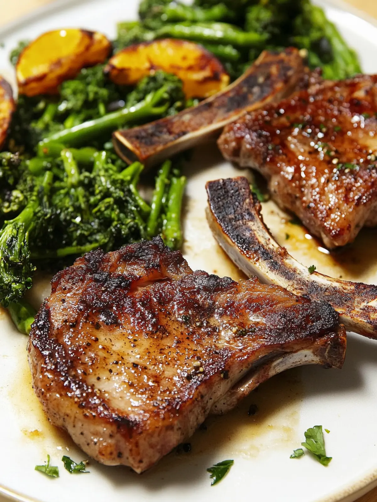 Savory Oven-Baked Tomahawk Pork Chops for Easy Gourmet Meals 2 Oven-Baked Tomahawk Pork Chops