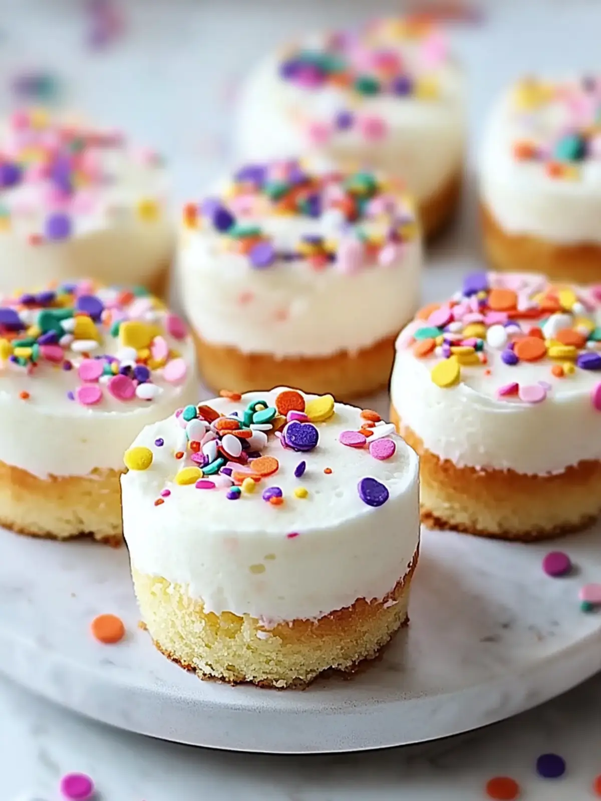 Mini Confetti Cakes That Bring Joy to Every Celebration 3 Mini Confetti Cakes