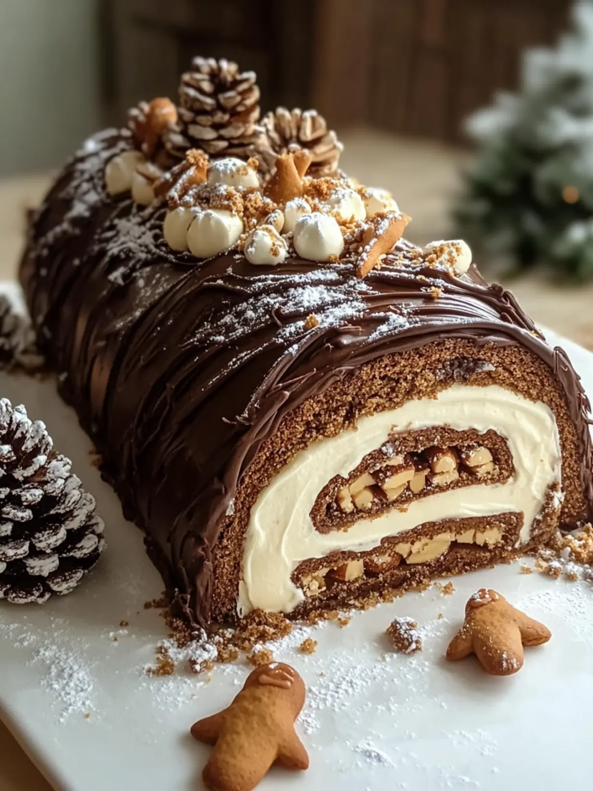 Gingerbread Yule Log: A Festive Holiday Delight You ll Love 2 Gingerbread Yule Log