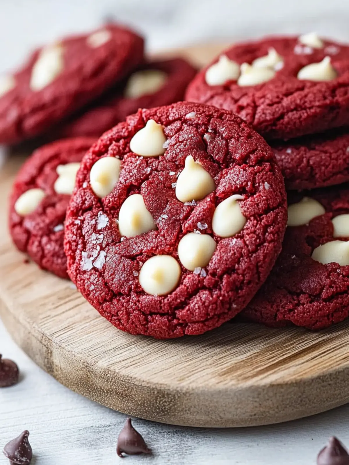 Chewy Red Velvet Cookies with Melty White Chocolate Bliss Recipe 3 Chewy Red Velvet Cookies with Melty White Chocolate Bliss