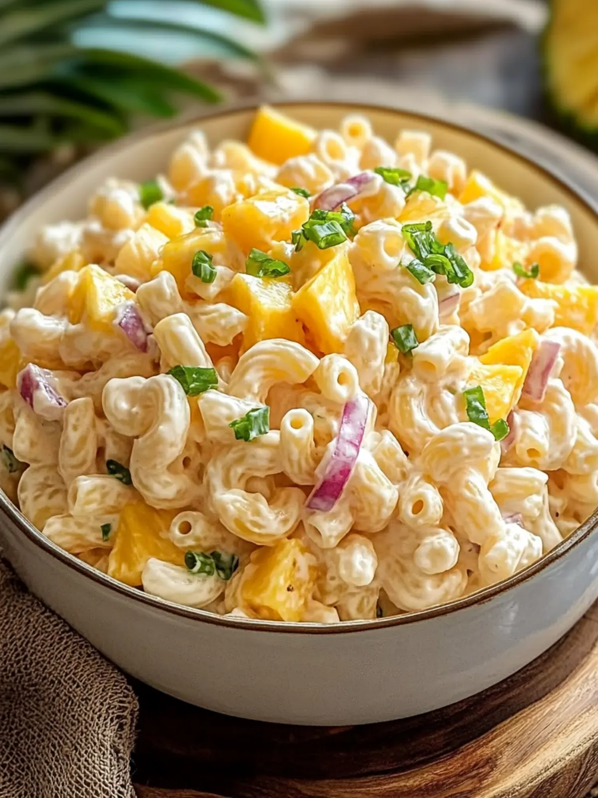 Tropical Hawaiian Macaroni Salad Pineapple Delight for Summer 3 Hawaiian Macaroni Salad Pineapple