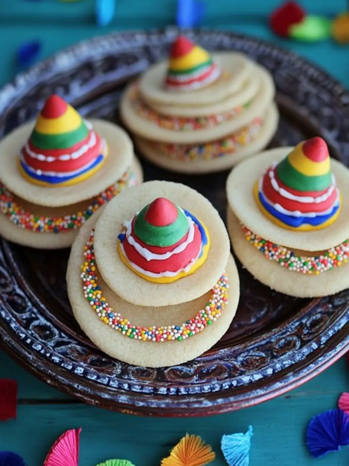 Deliciously Fun Cinco De Mayo Sombrero Cookies for Celebration 4 Cinco De Mayo Sombrero Cookies