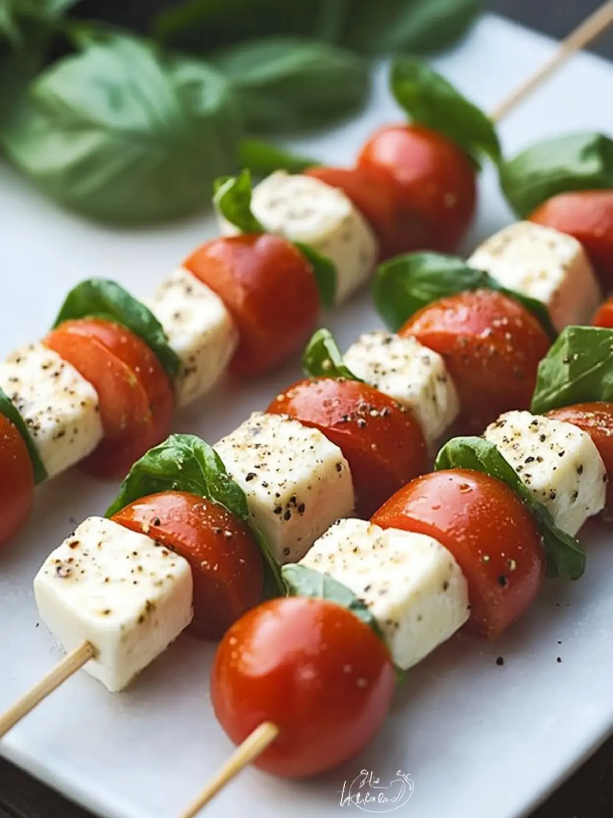 Delicious Mozzarella Basil and Tomato Skewers for Summer Bliss 3 Mozzarella Basil and Tomato Skewers
