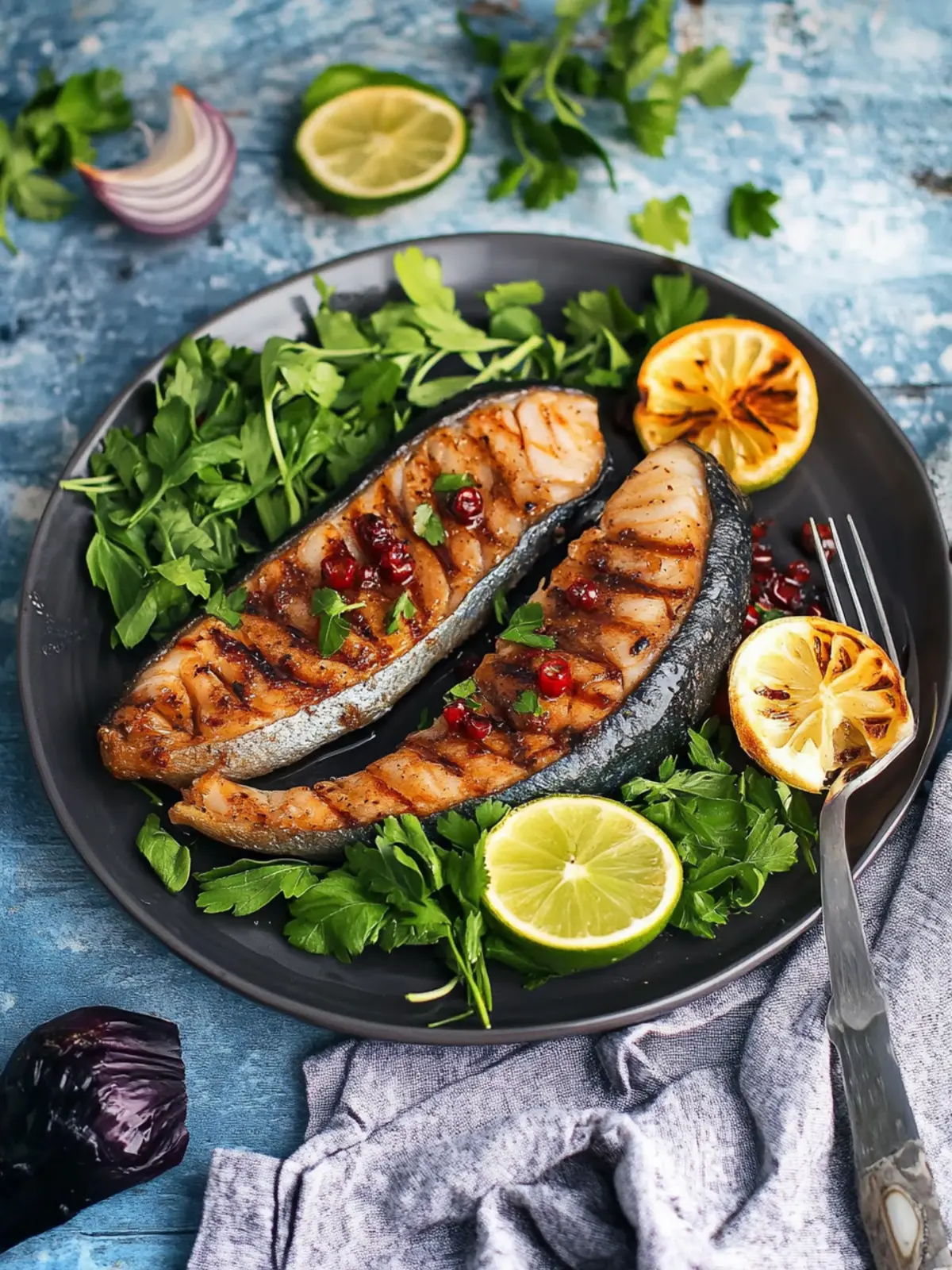 Savory Fish Steak: Mackerel/Tanigue Filipino Delight Made Easy 4 Fish Steak (Mackerel/Tanigue)
