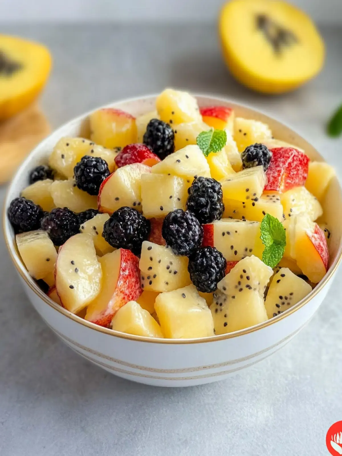 Chill Out with This Refreshing White Fruit Salad Delight 4 White Fruit Salad