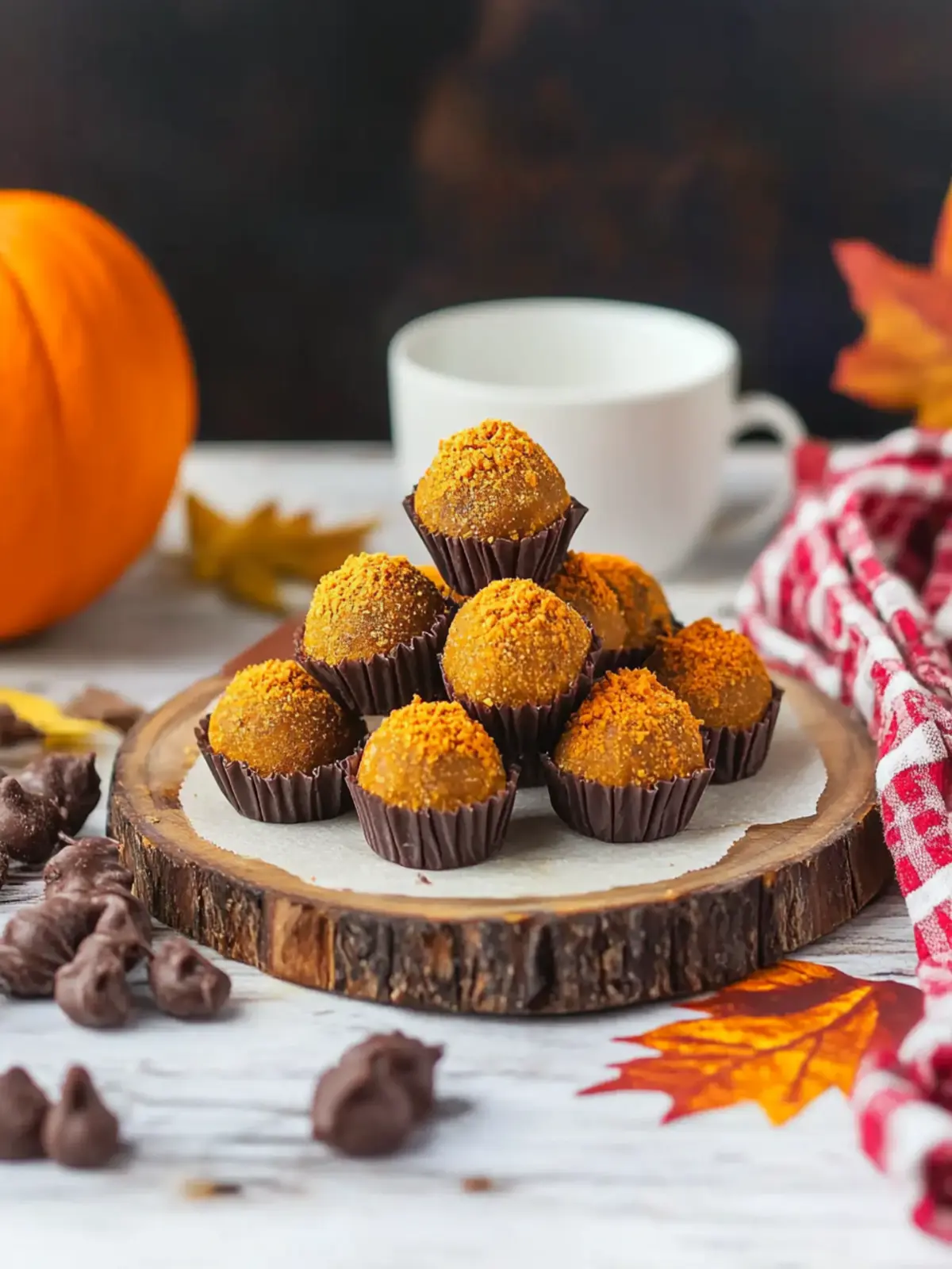 Delicious Mini Pumpkin Fudge Truffles for Fall Bliss 4 Mini Pumpkin Fudge Truffles