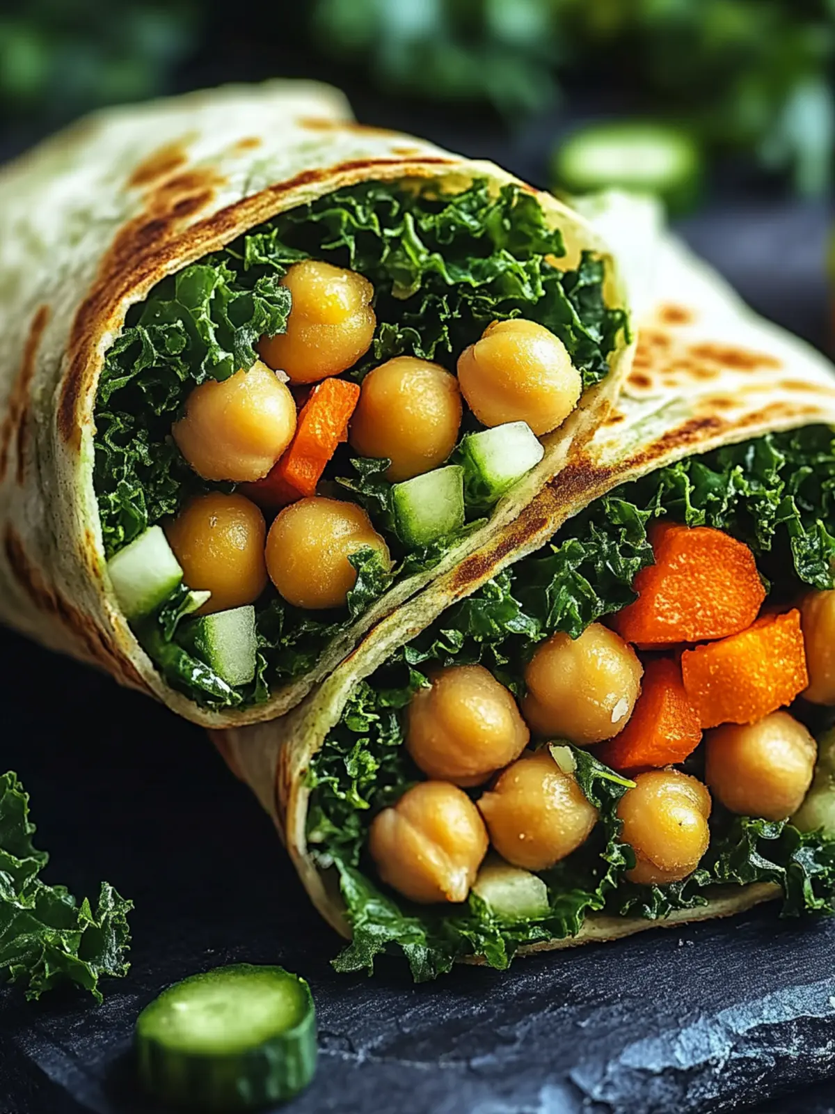 Crispy Chickpea & Kale Wraps A Fresh Flavorful Meal Delight 4 Crispy Chickpea & Kale Wraps Fresh and Flavorful Meal