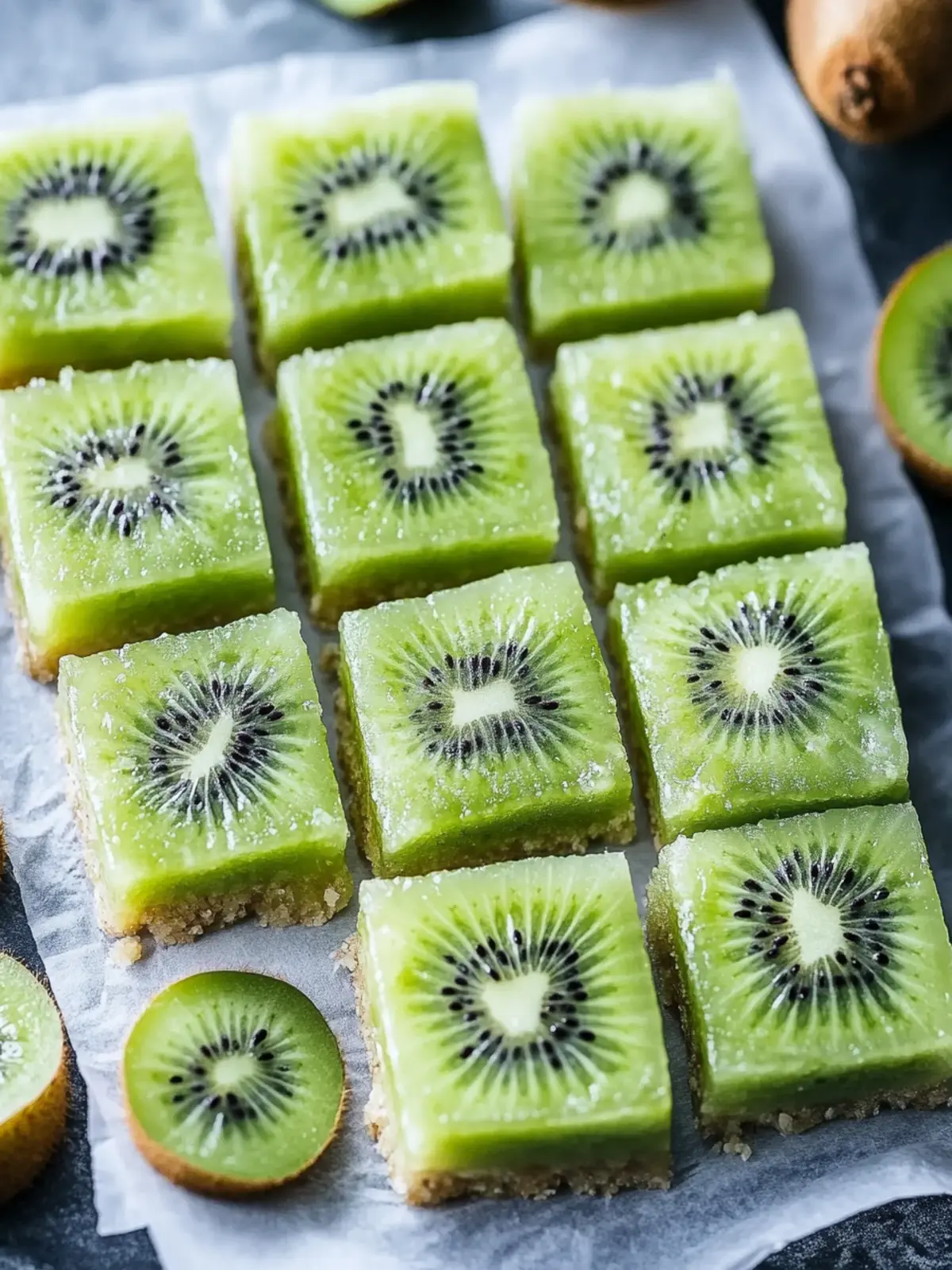 Delicious Kiwi Bars with Creamy Coconut Bliss 3 Kiwi Bars