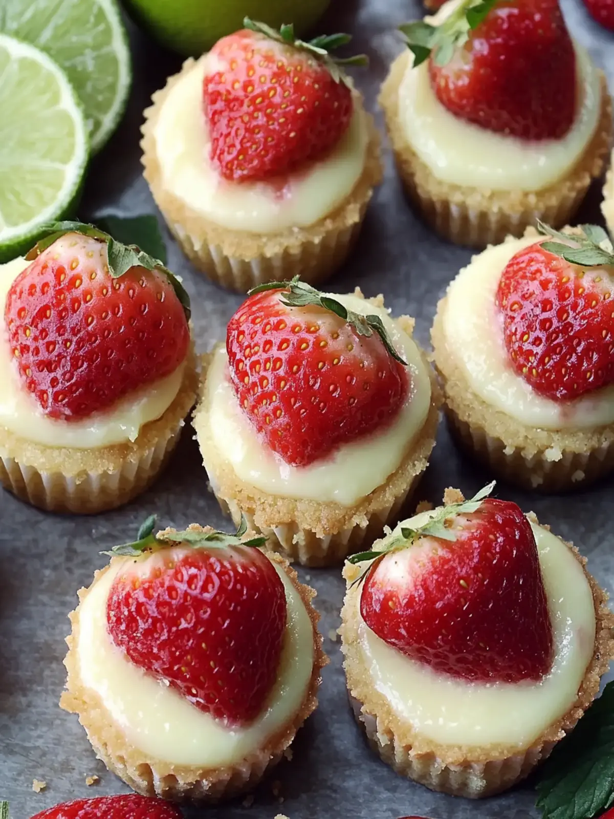 Strawberry Key Lime Cheesecake Bites You Can't Resist 2 Strawberry Key Lime Cheesecake Bites