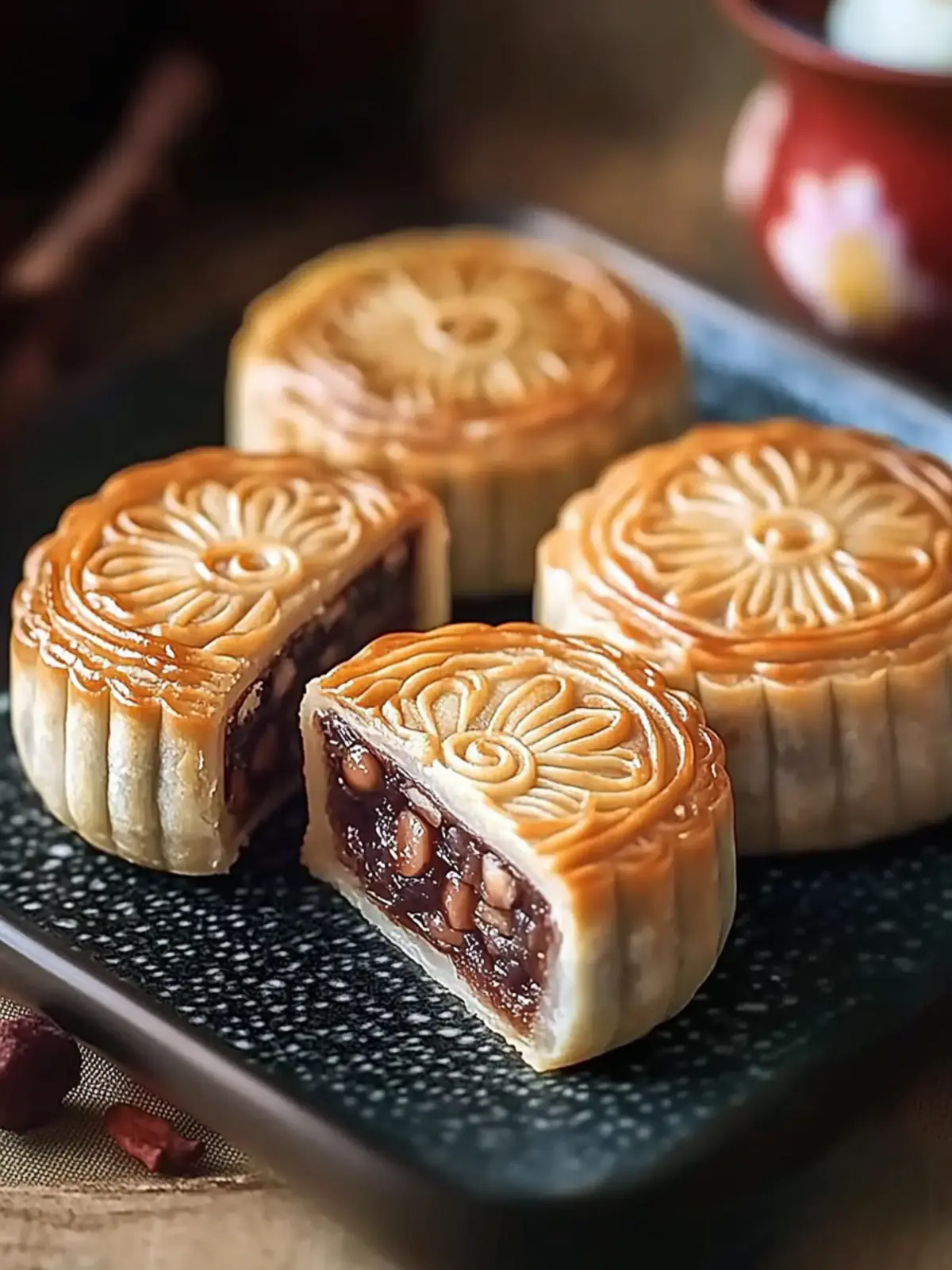 Red Bean Mooncakes: Flaky Homemade Delights You ll Adore 3 Red Bean Mooncakes: Flaky, Homemade Delight You ll Crave