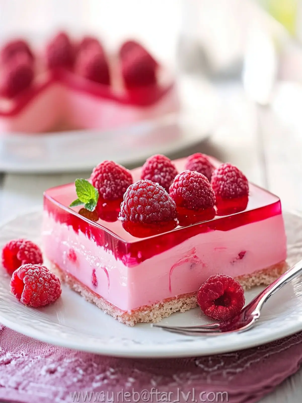 Raspberry Jello Cake: A Colorful Delight for Sweet Moments 2 Raspberry Jello Cake