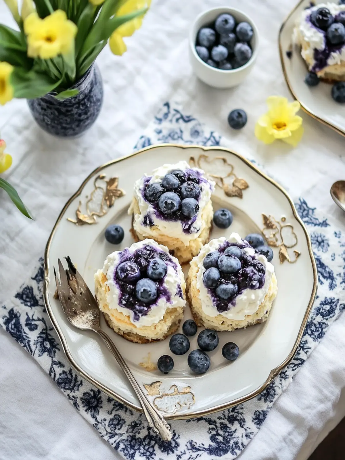 Irresistible Blueberry Shortcakes with Tangy Lemon Glaze 3 Blueberry Shortcakes