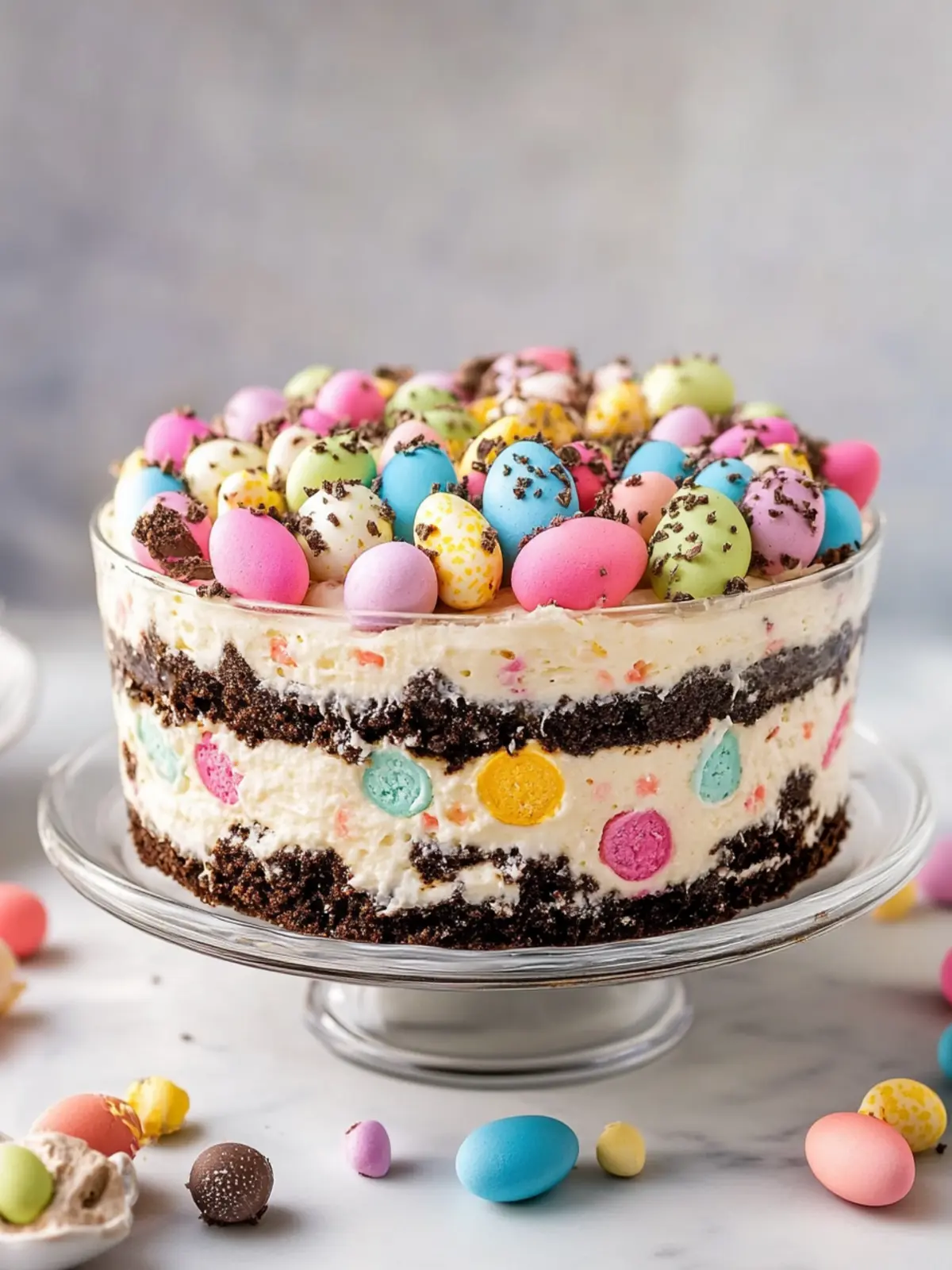 Easter Dirt Cake Casserole Easy No Bake Treat for Spring Fun 3 Easter Dirt Cake Casserole Easy No Bake Spring Dessert