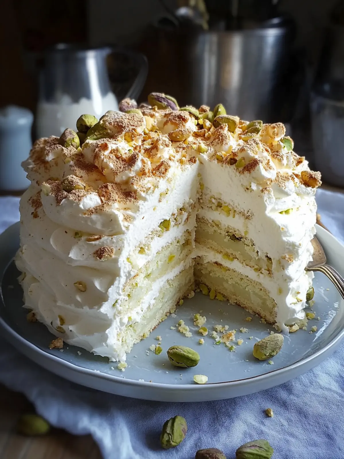 Pistachio Dacquoise Cake: A Dreamy Dessert to Impress Everyone 3 Pistachio Dacquoise Cake