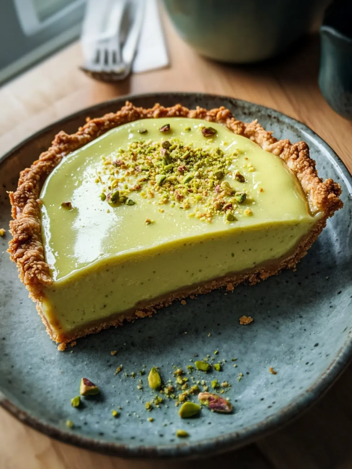 Indulge in Creamy Pistachio Custard Pie Delight Today 4 Pistachio Custard Pie