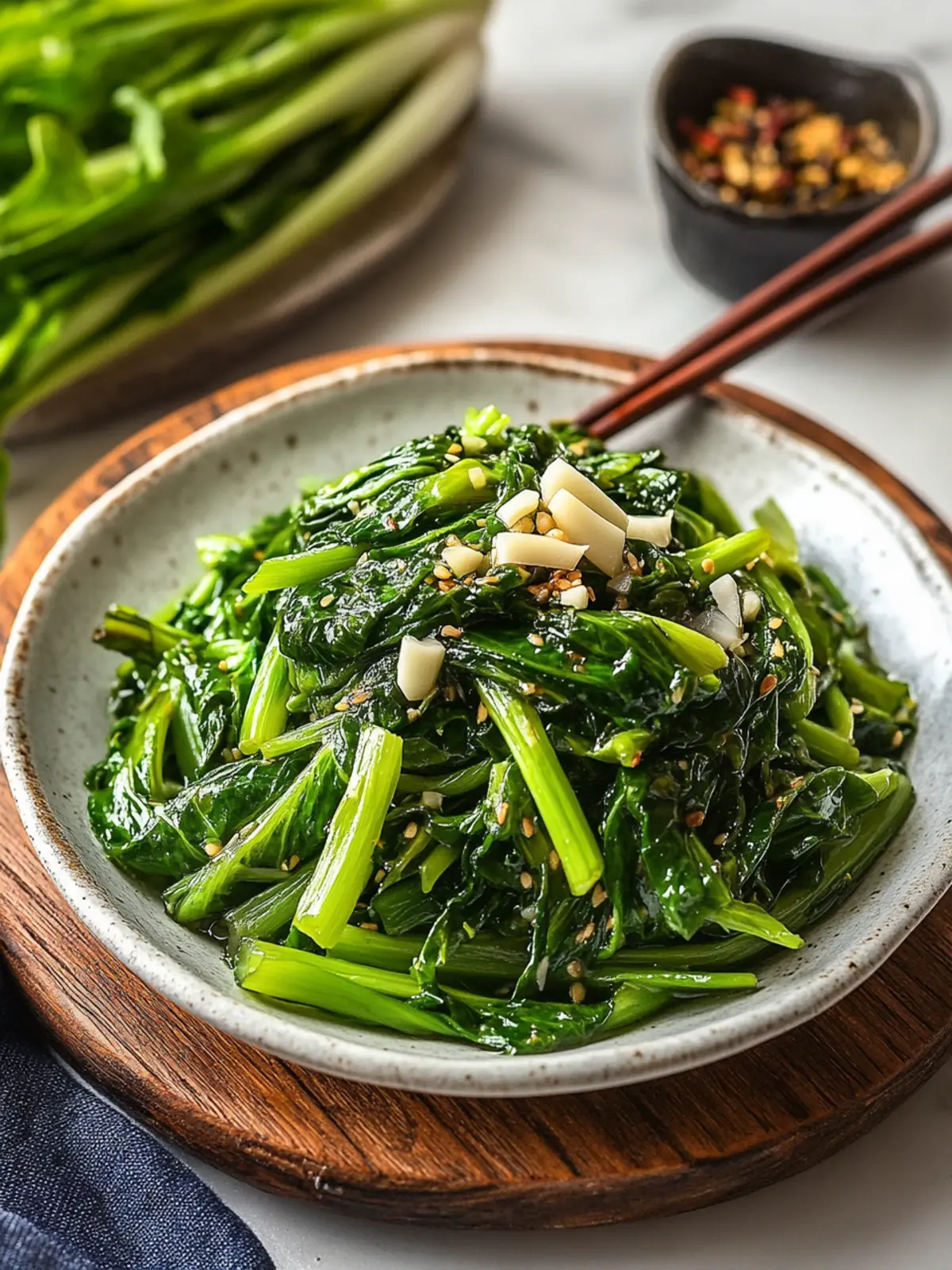 Savory Stir-Fried Morning Glory with Garlic Recipe in 10 Min 3 Stir Fried Morning Glory with Garlic Recipe
