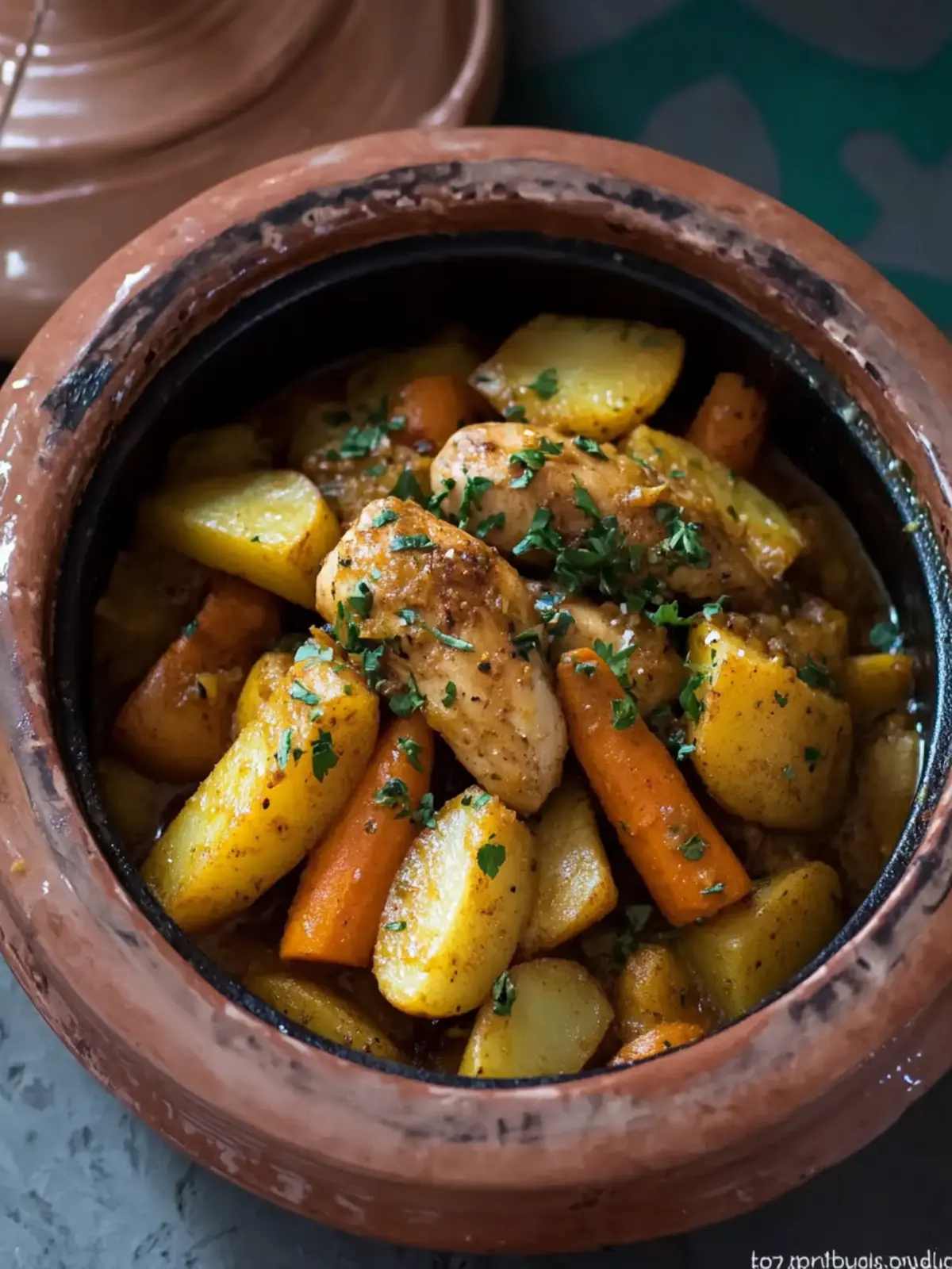 Savory Chicken Tagine with Potatoes, Carrots, and Apples Magic 2 Chicken Tagine with Potatoes, Carrots and Apples
