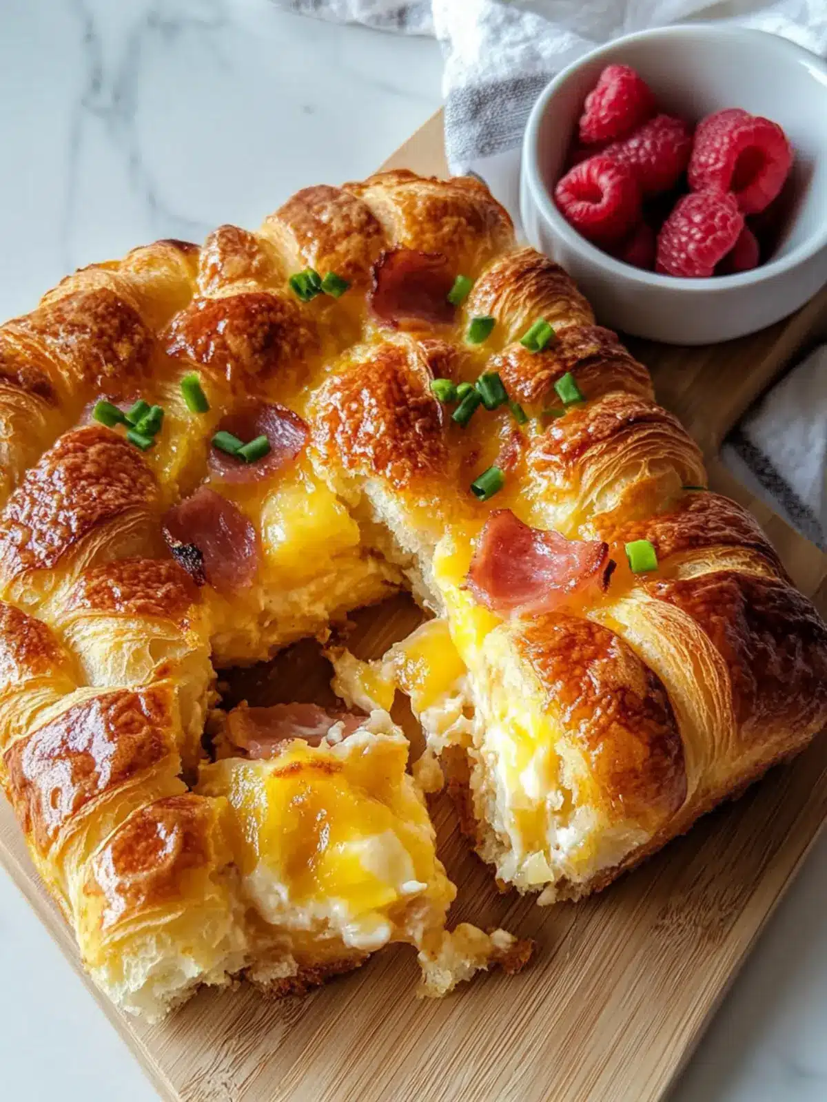 Delicious Overnight Croissant Breakfast Casserole Recipe 2 Overnight Croissant Breakfast Casserole