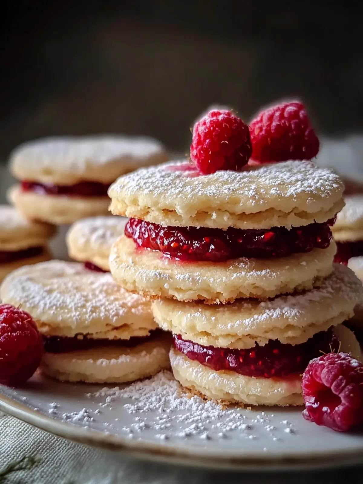 Raspberry Rosewater Shortbread Cookies: A Floral Delight 2 Raspberry Rosewater Shortbread Cookies